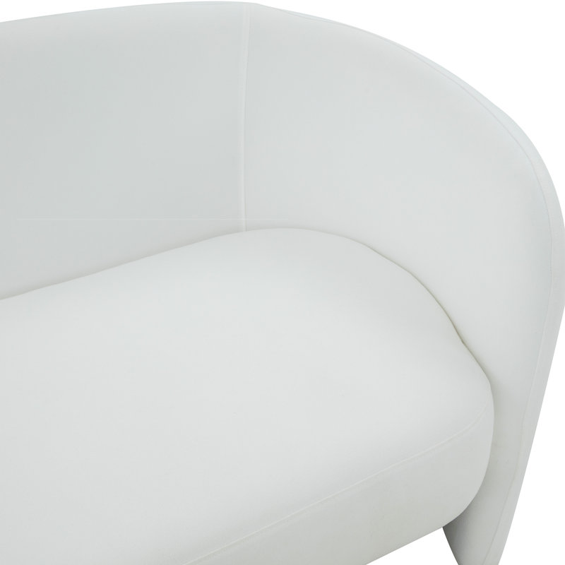 Roland Upholstered 60.6'' Loveseat, White Linen