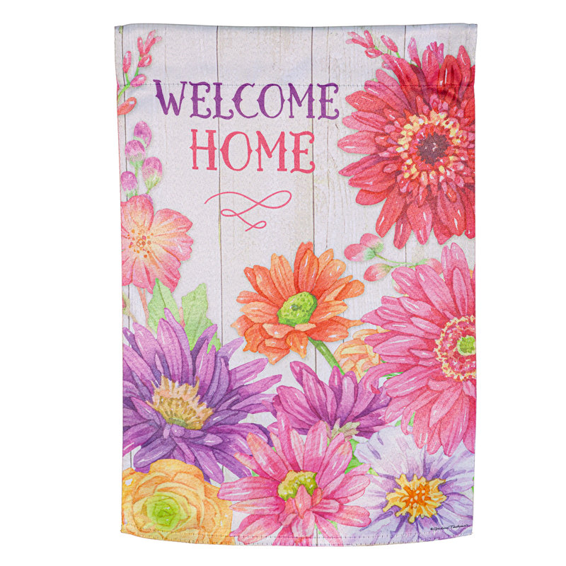 Drapeau de jardin en polyester à double face H 18 po x l 12,5 po Aife