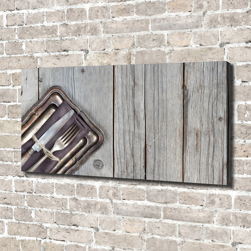 Cutlery On Canvas Boards - No Frame Print on Canvas