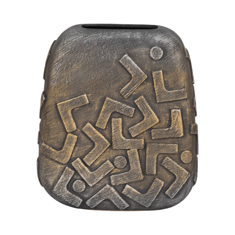 Vase en céramique Bebir Shapes, H 13 po x l 11 po x P 6 po