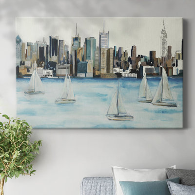 Boat City-Gallery Wrapped Canvas