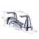 Centerset 2-handle Bathroom Faucet with Drain Assembly