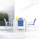 Farrah 55.4'' Rectangular 4 - Person Outdoor Dining Set