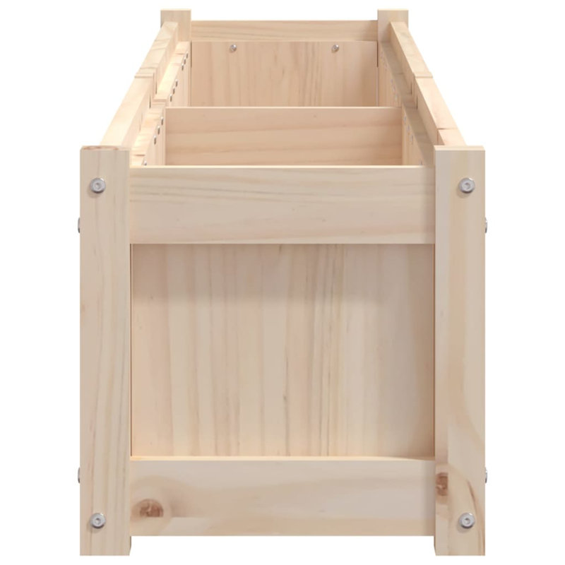 Bringier Garden Planter, Brown Pine, 2, 31cm H x 180cm W x 31cm D