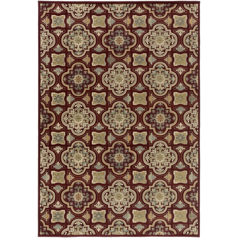 Floral Indoor Rug, Rectangle 8'10" x 12'9"