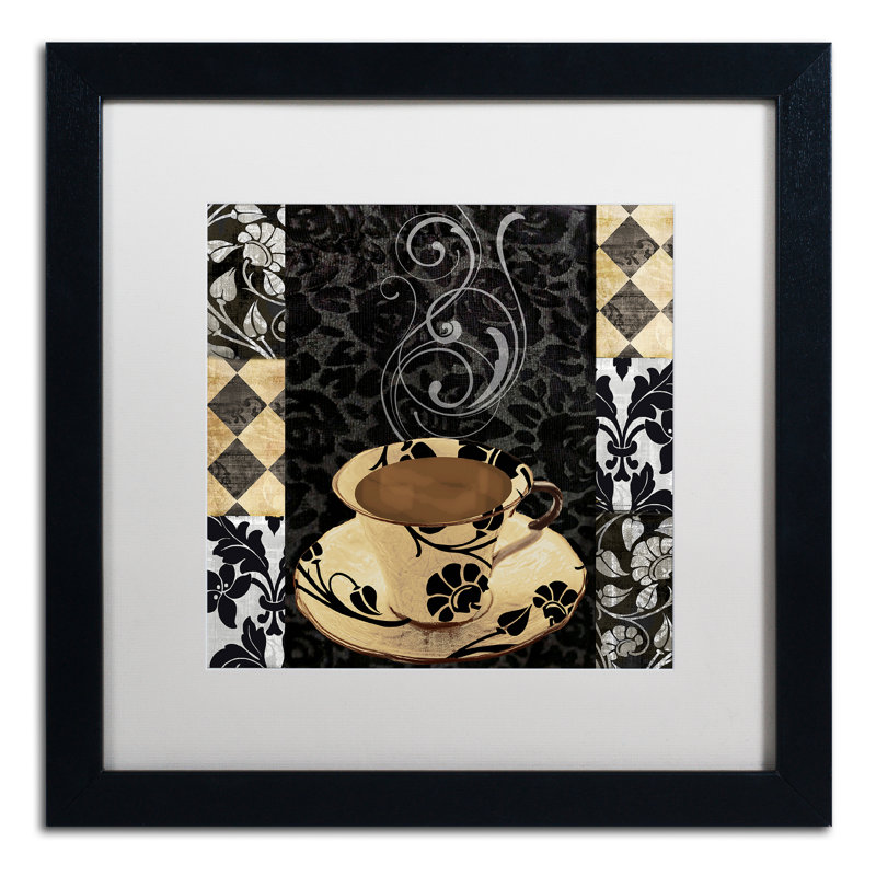Jadaya «Cafe Noir VI» par Color Bakery, impression encadrée, Blanc, H 16 po x l 16 po x P 0,5 po