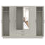 Millbury 6 Door 2 Drawer Wardrobe with Mirror-122739944