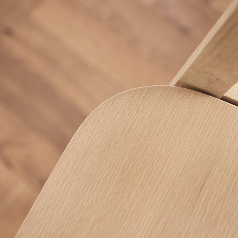 Counter Stool with Solid Wood Frame, Beige