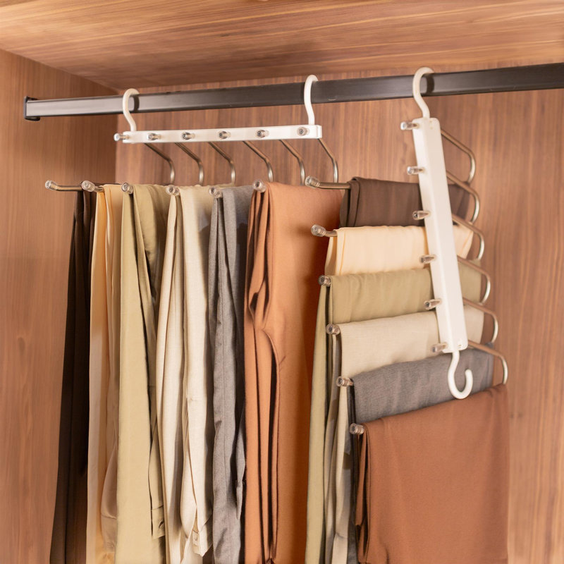 Harbour Housewares Plastic Trouser Hangers, 10