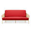 Housse pour canapé-lit réversible en tissu de polyester réversible avec fermeture à glissière 3 côtés-87758523-96484510