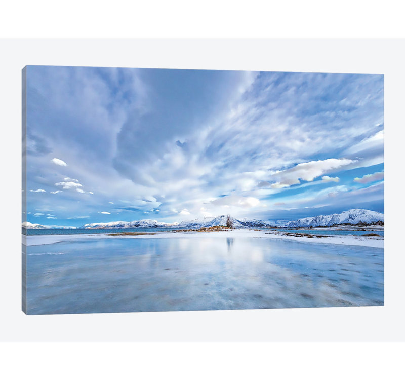 « the last snow », reproduction de photo sur toile, H 18 po x l 26 po x P 1,5 po