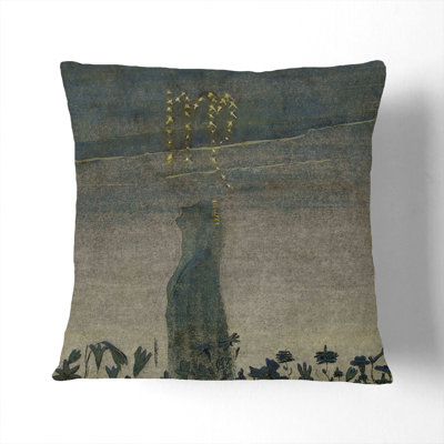 Sun Passing Virgo Square Throw Cushion