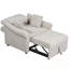 Fauteuil convertible en chenille avec dossier réglable-428265120