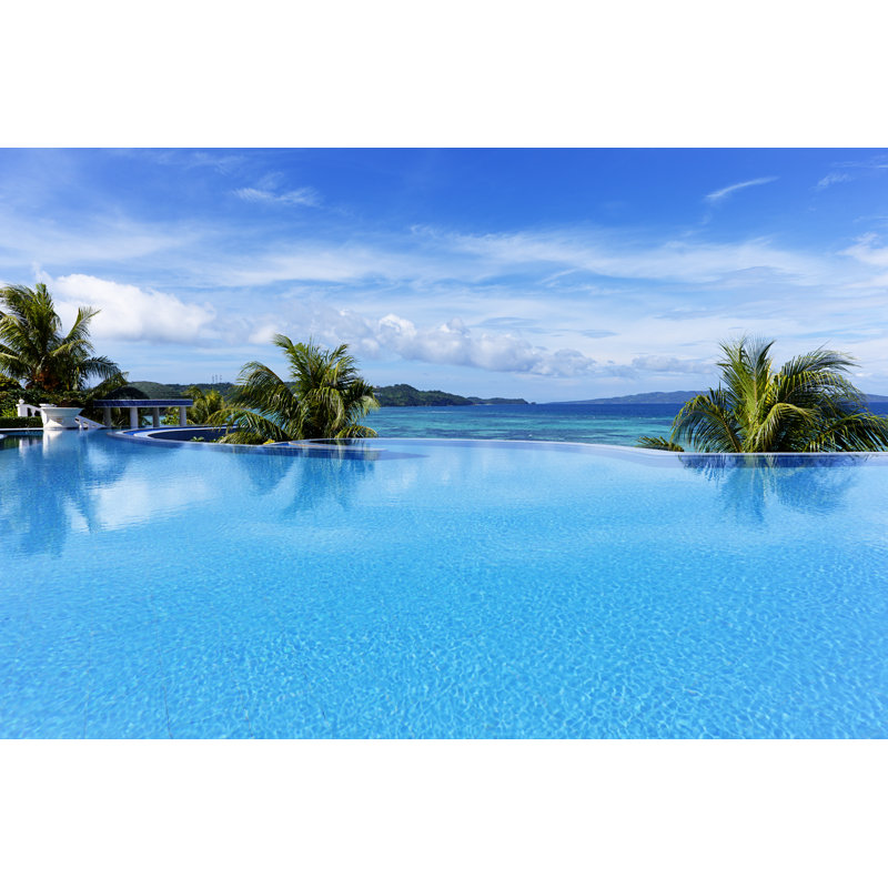 Infinity Swimming Pool by 35007 - Wrapped Canvas Print, 20cm H x 30cm W