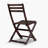 3-Piece Eucalyptus Bistro Set, Square, Espresso