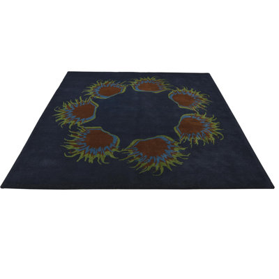 Tapis bleu marine 8 pi Percy