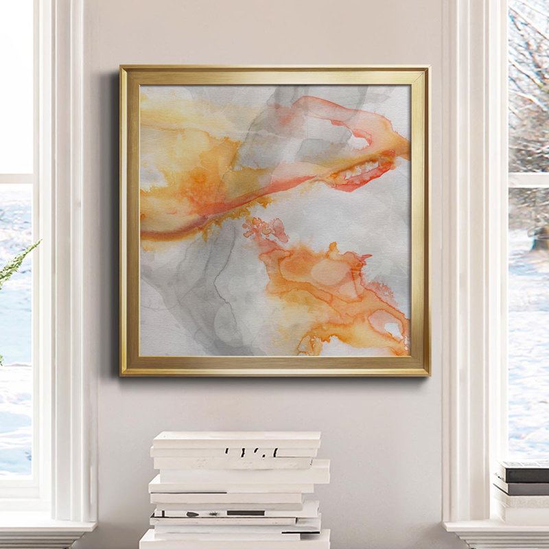 Transparent Opposites II - cadre photo, impression sur toile, H 34,5 po x l 34,5 po x P 1,5 po, Or