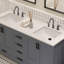 Rutherford Meuble-lavabo de salle de bain avec comptoir gris anthracite assemblé-1205618224-1205618225