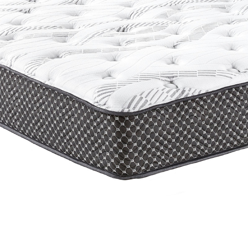 Matelas simple de 10 po de largeur moyenne - avec tissu anti-mèche, mousse viscoélastique imprégnée de gel pour un repos confortable, ressorts enveloppés sur le pourtour, nuit paisible, mousses, tissu ajustable à séchage à sec et sommeil, dossier à la hanche