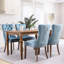 Chaises de salle à manger, chaise de salle à manger rembourrée haut de gamme avec anneau clouté-511006594-511006595-531111163