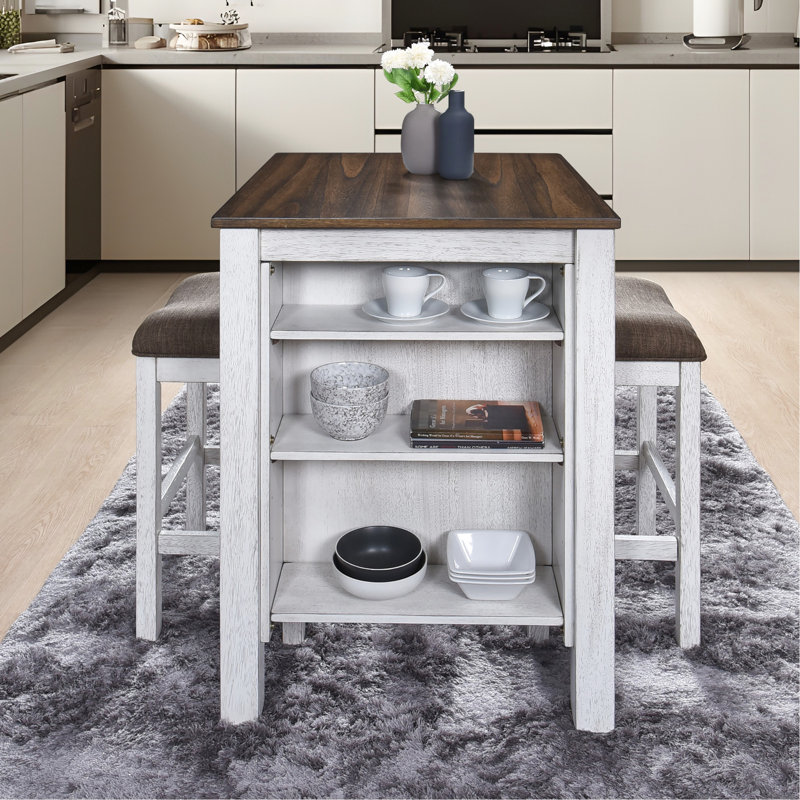 Compact And Functional Counter Dining - Rustic Finish Built To Endure