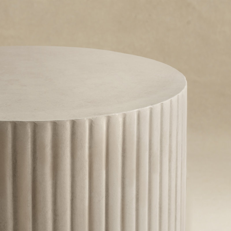Table de bout Albert , Blanc