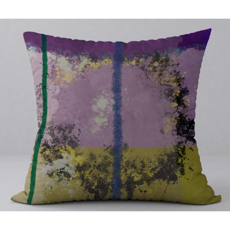 Abstract Reversible Throw Pillow, 20" H x 20" W