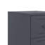 Aneyah 36cm W Steel Bedside Table-447055222