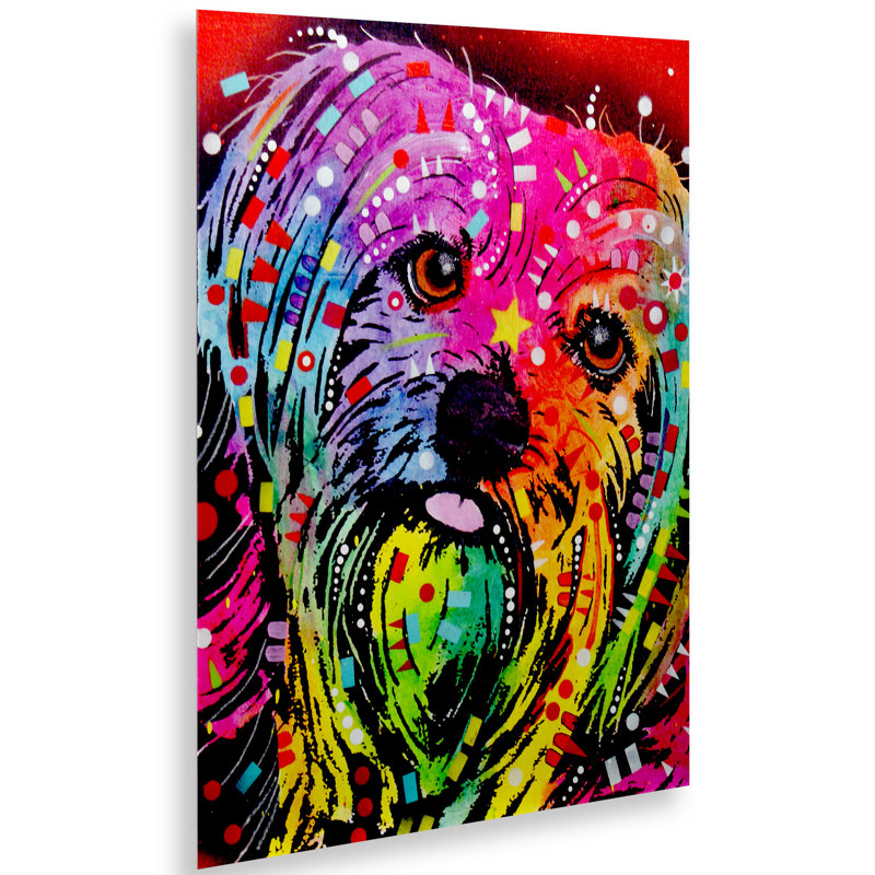 « Yorkshire » par Dean Russo-impression d’art graphique, H 22 po x l 18,75 po x P 0,75 po, Pas de tapis, Sans cadre