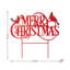 Piquet de jardin 24 po L 24 po «MERRY Christmas» (KD)