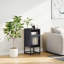 Beautrice 36cm W Steel Bedside Table-261588251