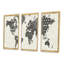 Carte Madallions - ensemble d'art mural sur toile traditionnel encadré de 3-2027811876-2027811883