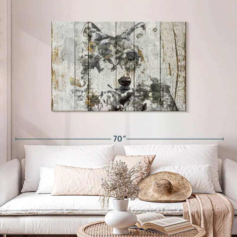 Regard de loup Brampt, H 30 po x l 45 po