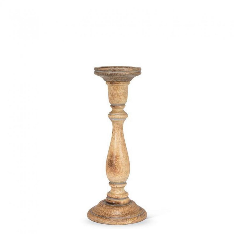 Pilier de table, Gris délavé, H 14,5 po x l 6 po x P 6 po