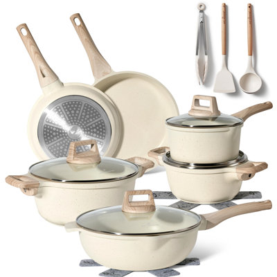 1 - Piece Non-Stick Stoneware Cookware Set