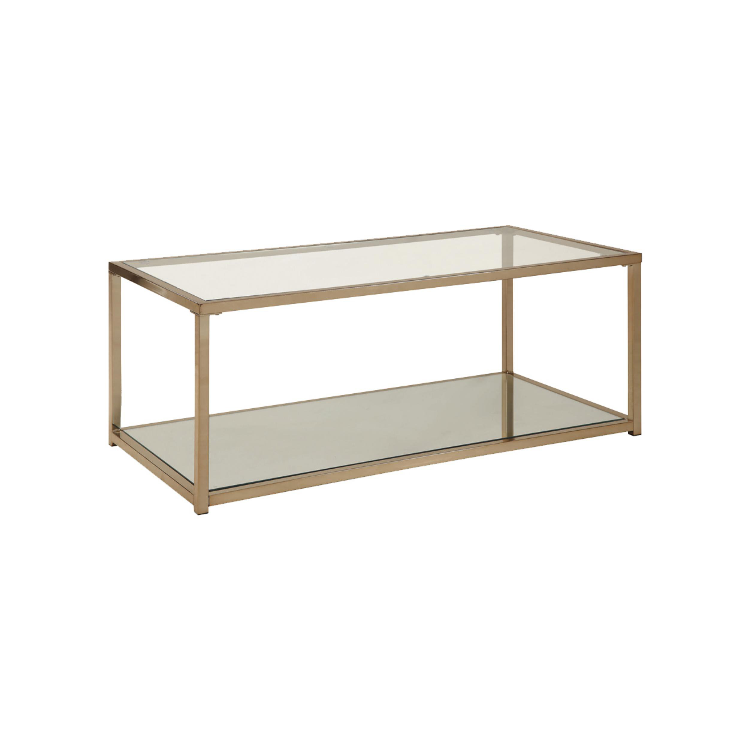 Everly Quinn Glass Top Coffee Table Wayfair