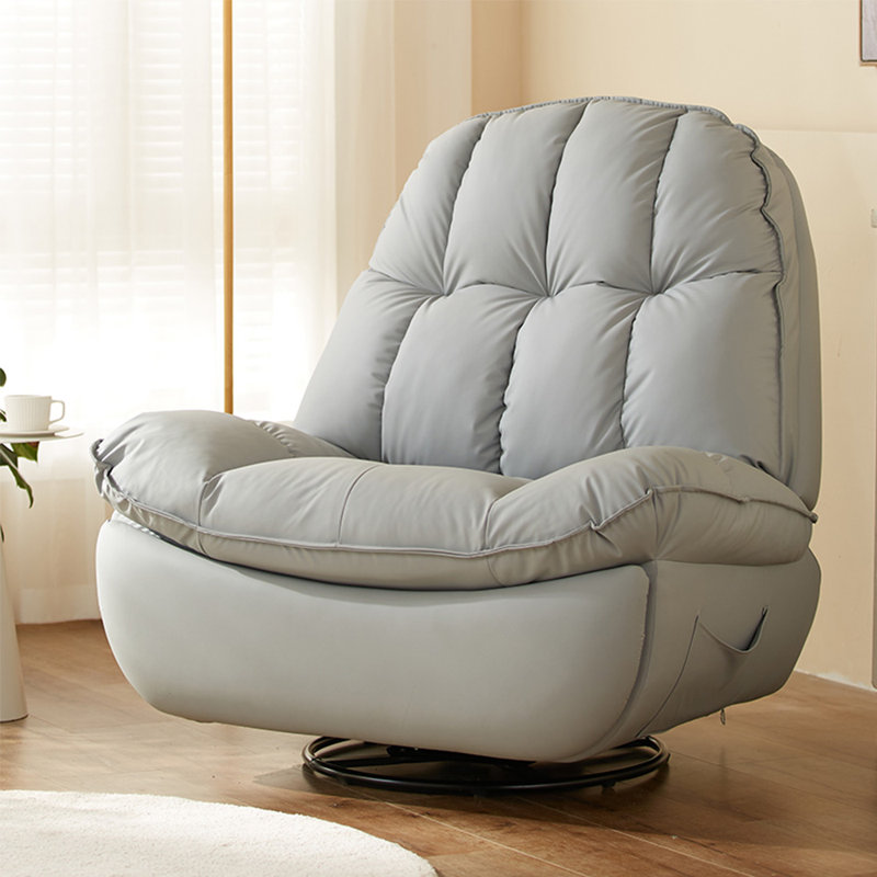 Fauteuil inclinable en similicuir Surianna, Gris