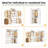 110-151.7Inches Closet System With 6 Rods And 4 Drawers-1150176057