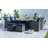 10 - Person Metal Patio Dining Set with Rectangular Table , Cushions Included-93913439-93913443