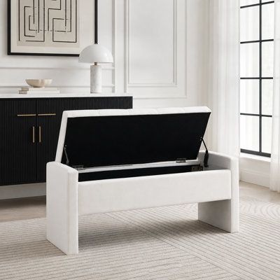 Banc de lit moderne avec rangement