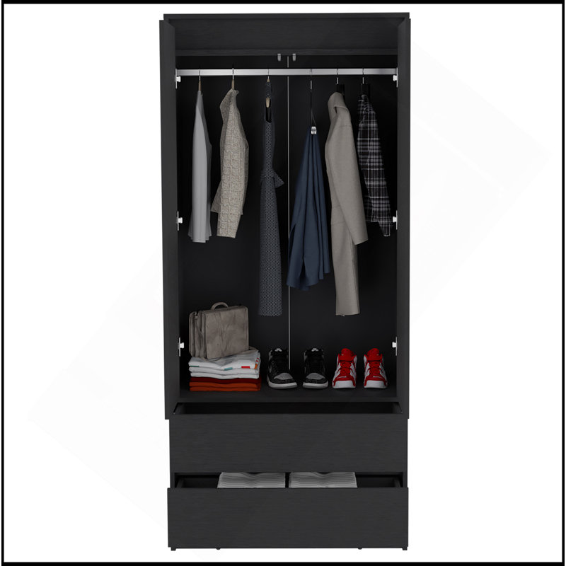 Armoire ferme, chambre à coucher, noir, Noir
