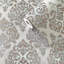 Lustre Metallic 3D Embossed Modern Damask Wallpaper Roll-1740016215