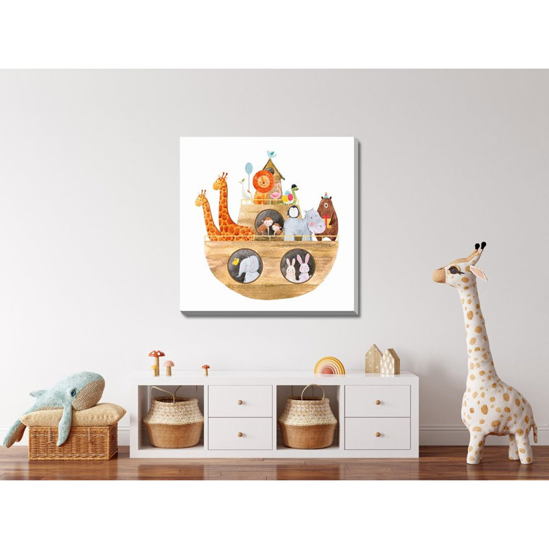 Art mural sur toile Noahs Ark, Sans cadre, H 24 po x l 24 po