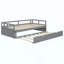 Lit de jour extensible avec couchette, lit de jour en bois avec couchette-653035234