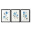 Bleu esquissé I - Impression encadrée sur mesure de qualité supérieure - 3 pièces-479121721