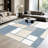 Modern minimalist geometric carpet, living room coffee table mat, bedroom bedside anti-slip mat, washable-988789311