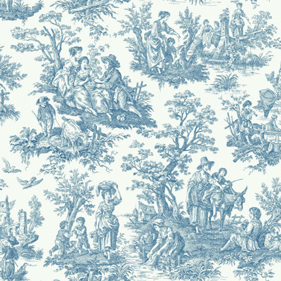 Peel & Stick Toile Wallpaper