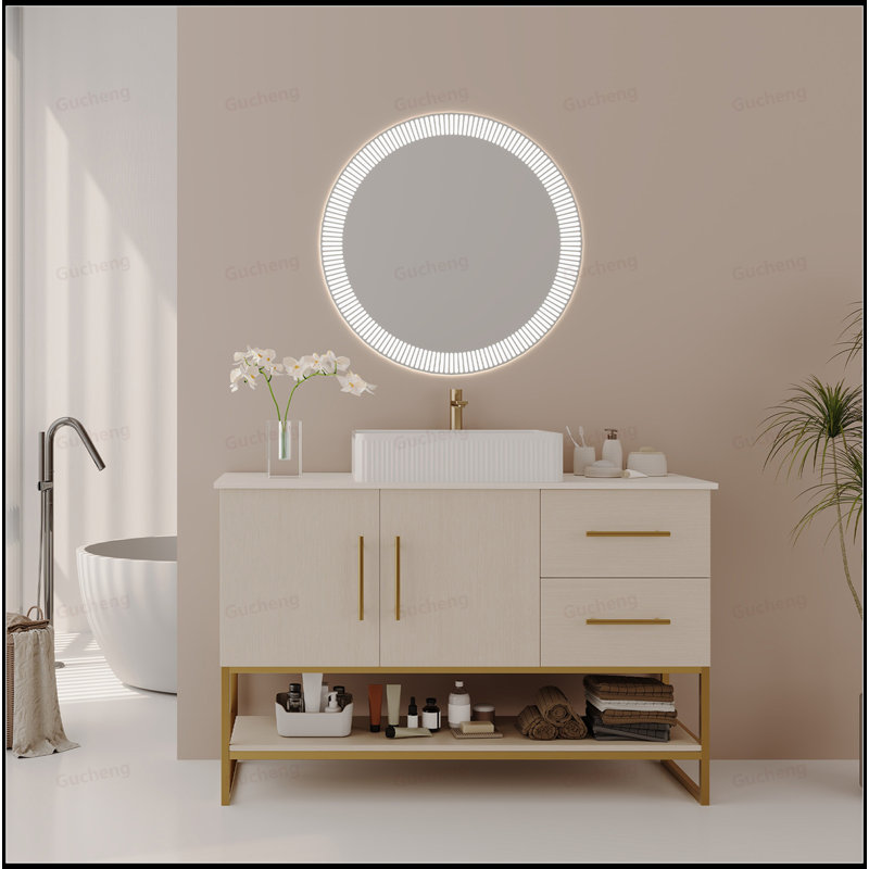 47.2Inch Single Bathroom Vanity With Ceramic Sink