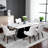 Dining Chairs with Padded Seat and Wood Legs for Kitchen, Dining Room-816772700-816772703