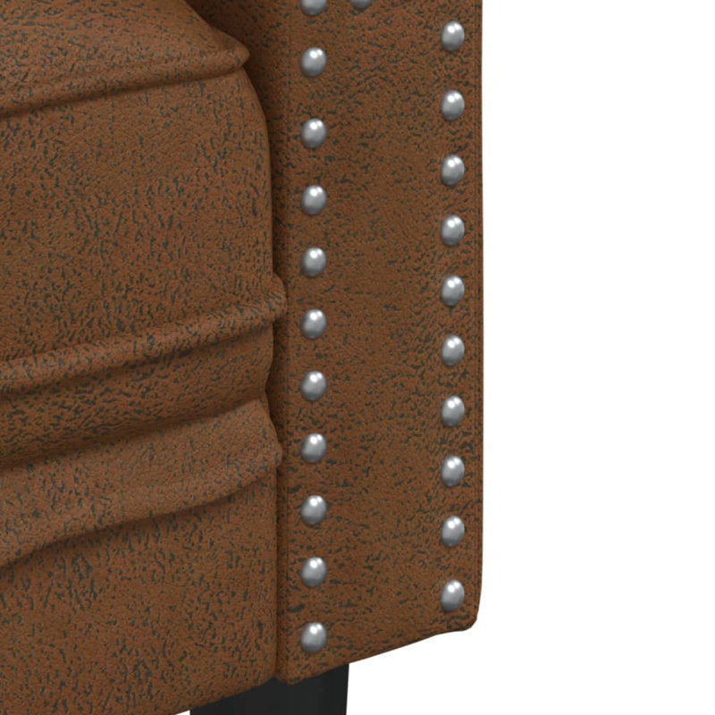  Ensemble de canapé Chesterfield brun